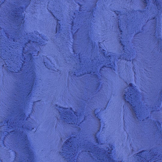 END of BOLT 27" x 60" Solid Royal Blue New York Luxe Snuggle Luxury Furry Minky from EZ Fabrics