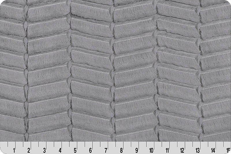Minky - DISCONTINUED- Luxe Cuddle Oxford CHROME From Shannon Fabrics