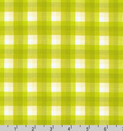 Cubed Gingham in Pickle Woven Fabric from Kitchen Window Wovens by Elizabeth Hartman for Robert Kaufman BY THE YARD - 100% Cotton