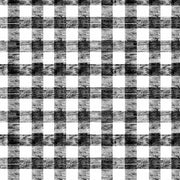 Large Gingham Black & White for Eric Carle's The Very Hungry Caterpillar Picnic Collection by Andover- 100% High Quality Quilt Shop Cotton