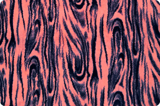 Minky - Discontinued- Luxe Cuddle Seal Milky Way CORAL From Shannon Fabrics