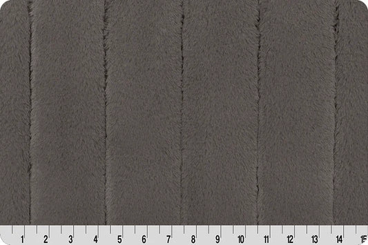 Minky - Discontinued- Luxe Cuddle Mink CHARCOAL From Shannon Fabrics