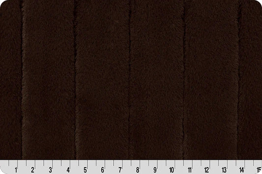 Minky - Discontinued- Luxe Cuddle Mink ESPRESSO From Shannon Fabrics