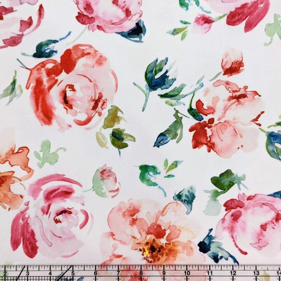 Minky - FLOWER SHOWER Digital Cuddle Sunshine From Shannon Fabrics - 60" Wide