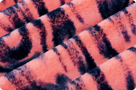 Minky - Discontinued- Luxe Cuddle Seal Milky Way CORAL From Shannon Fabrics