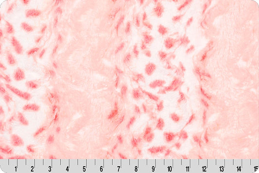 DISCONTINUED-Luxe Cuddle® Wild Lynx FLAMINGO From Shannon Fabrics