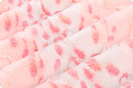 DISCONTINUED-Luxe Cuddle® Wild Lynx FLAMINGO From Shannon Fabrics