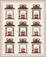 Poinsettia Plaza QUILT KIT - Fabric And Pattern Included -  58" x 73"
