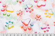 Minky - Luxe Cuddle® Embossed Prism Paws VIBRANT From Shannon Fabrics