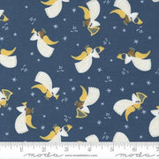 Christmas Angels in Midnight Blue from Joyful Joyful Collection by Moda Fabrics BY THE YARD - 100% Cotton - You Choose the Cut
