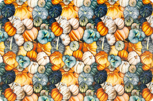 Minky - Hoffman Gourds Digital Cuddle Rust From Shannon Fabrics