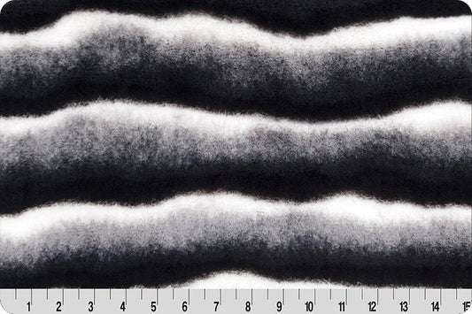 Minky - Luxe Cuddle Seal Wild Chinchilla BLACK/WHITE From Shannon Fabrics