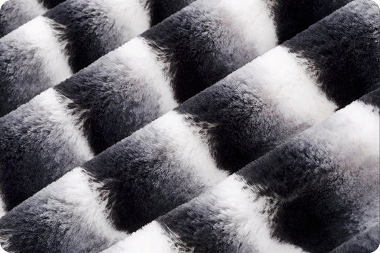 Minky - Luxe Cuddle Seal Wild Chinchilla BLACK/WHITE From Shannon Fabrics