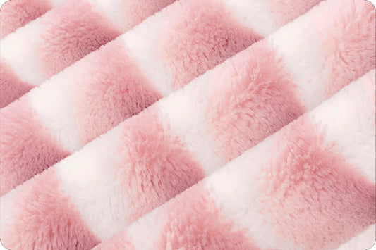 Minky - Luxe Cuddle Seal Wild Chinchilla WOODROSE/WHITE From Shannon Fabrics