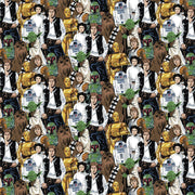 END of BOLT 24" x 60" Digital Minky - Disney's Star Wars Crowd Classics in Multi from EZ Fabrics - You Choose the Cut - 100% Polyester