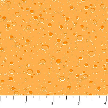 Craters in Martini Orange from Little Explorers Collection by Patrick Lose for Northcott Fabrics