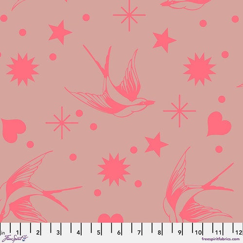 Tula Pink Neon True Colors Collection - Neon Fairy Flakes in Nova - 100% High Quality Cotton- You Choose the Cut