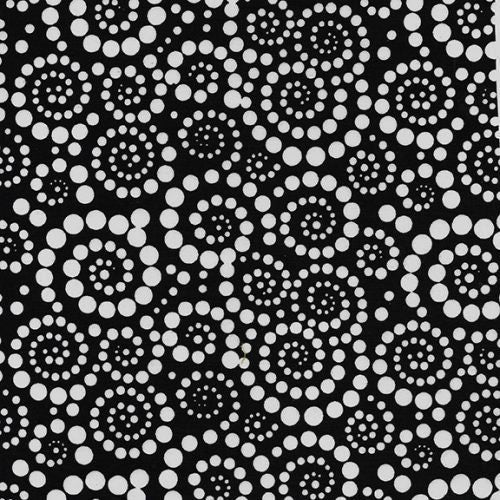 BATIK FABRIC - Circle Swirl in Sable from Graphix Collection by Island Batiks BY THE YARD