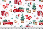 END OF BOLT 42" x 60" Double Sided Minky - Trucks Cloud Cuddle® in Multi from Shannon Fabrics - 3mm face, 4mm backing