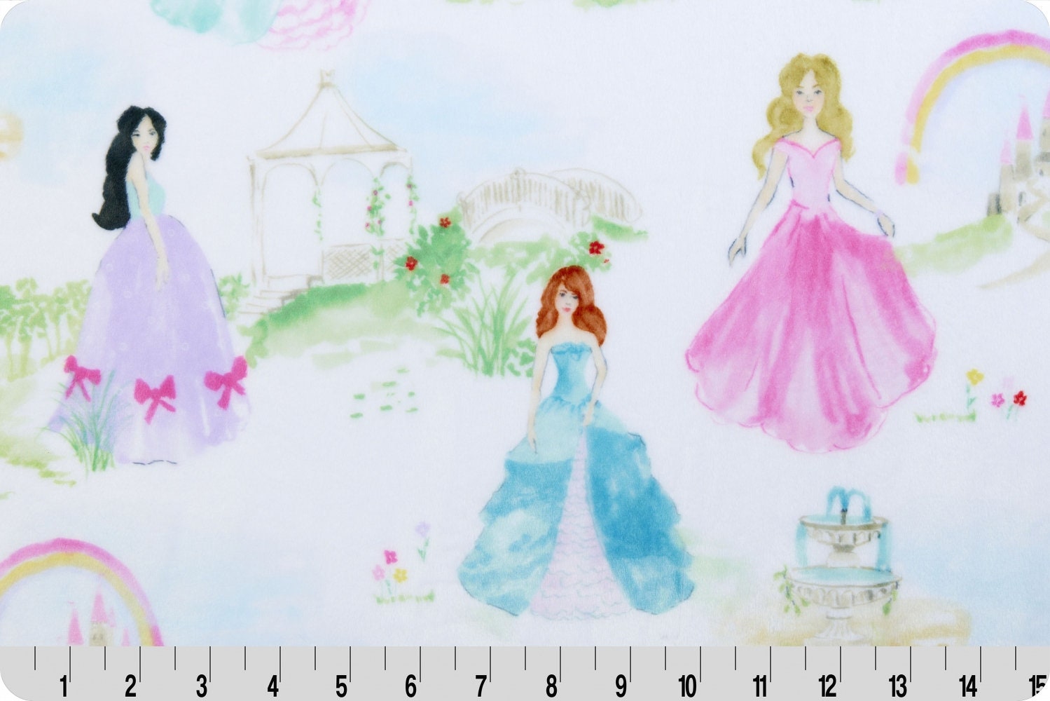 End of Bolt 48" x 60"  - Once Upon a Time Digital Cuddle® Multi Smooth Minky from Shannon Fabric - 2.5mm pile