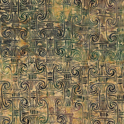 BATIK FABRIC - Columns in Weeds from Metropolis Collection by Island Batiks