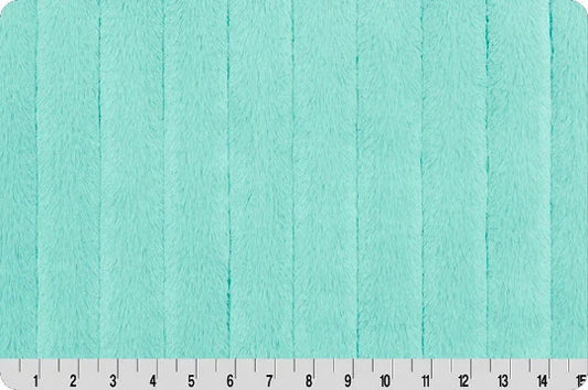 Minky - Discontinued- Luxe Cuddle Mini Mink AQUA SEA From Shannon Fabrics