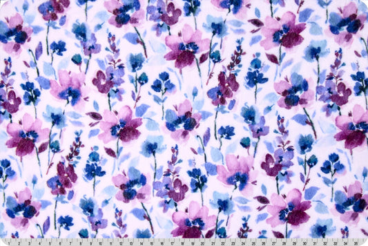 Minky - Discontinued- Luxe Cuddle Seal Ella PLUMWINE From Shannon Fabrics