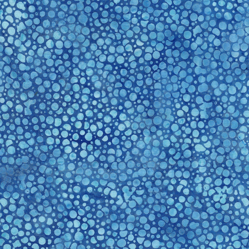 BATIK FABRIC - Berries in Frozen Pond from Glacier Bay Collection by Island Batiks