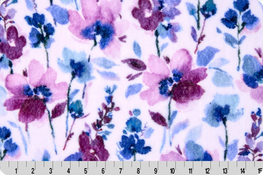 Minky - Discontinued- Luxe Cuddle Seal Ella PLUMWINE From Shannon Fabrics
