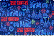 END OF BOLT (35" x 60") - Deck the Halls Digital Cuddle® Multi Smooth Minky from Shannon Fabric - 2.5mm pile
