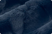 END of BOLT (22" X 60") Navy Blue Luxe Cuddle® Hide from Shannon Fabric's Minky Collection- 10mm Pile