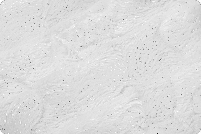 Minky - Dazzle SNOW and SILVER From Shannon Fabrics - 60" Wide