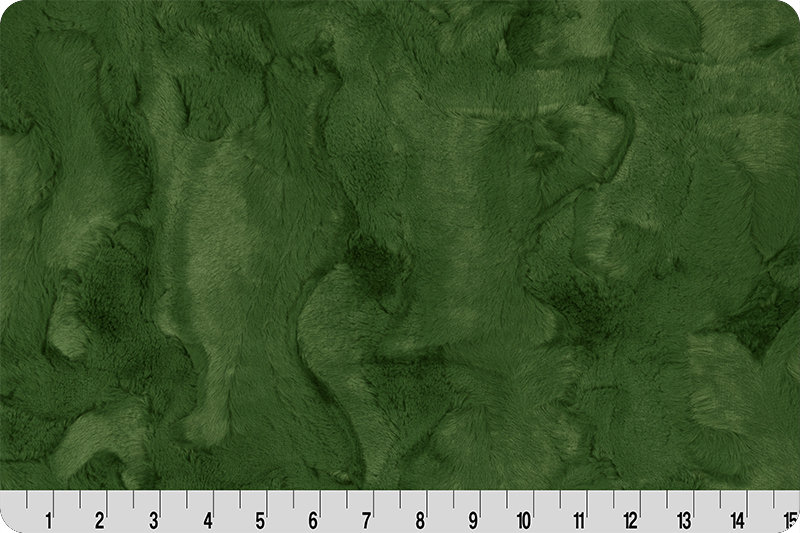 END OF BOLT (20" X 60" ) Evergreen Luxe Cuddle® Hide from Shannon Fabric's Minky Collection- 10mm Pile