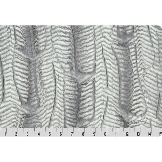 Minky -DISCONTINUED- Luxe Cuddle Mamba CHROME From Shannon Fabrics