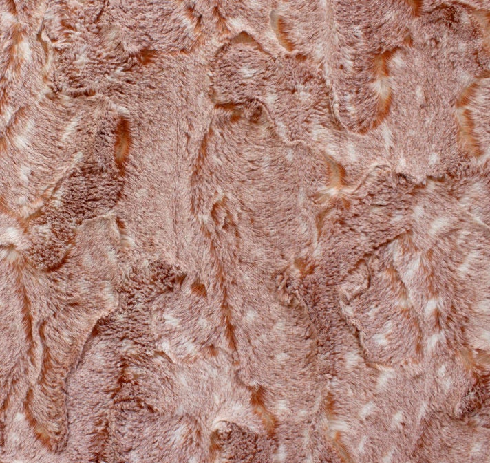 Minky- Luxe Cuddle Dusted Doe Snuggle Luxury Frosted SPICE from EZ Fabrics