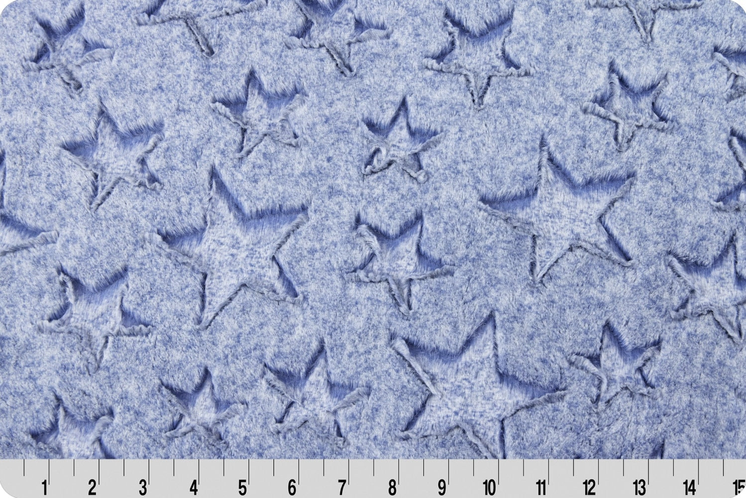 End of Bolt 63" x 60" - Luxe Cuddle® Heather Stars Stone Wash from Shannon Fabrics 10mm Pile