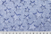 End of Bolt 63" x 60" - Luxe Cuddle® Heather Stars Stone Wash from Shannon Fabrics 10mm Pile