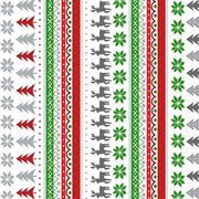 Winter Stripes in White From Keeping Cozy Collection by Kanvas Fabric- 100% Cotton- Christmas Sweater, Mittens, Scarf, Hat
