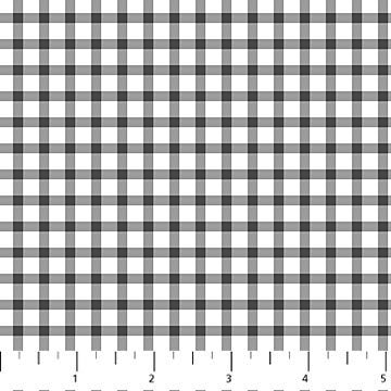 Black and White Plaid from the Berry Merry Christmas Collection by Deborah Edwards for Northcott Fabrics - 100% Quilt Shop Quality Cotton