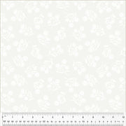 Clover in White on White from the Clover & Dot Collection by Allison Harris for Windham Fabrics - 100% Cotton Fabric