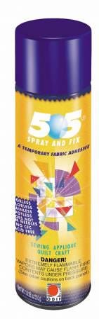 1 can of 14.7 ounce 505 Temporary Fabric Adhesive Spray from Odif - Great for Minky Strip Quilts - Large Can