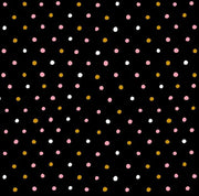 Dots in Black from the Springtime Tea Collection by Cynthia Frenette for P&B Textiles BY THE YARD  - 100% Cotton