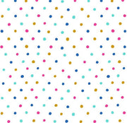 Dots in White from the Springtime Tea Collection by Cynthia Frenette for P&B Textiles BY THE YARD  - 100% Cotton