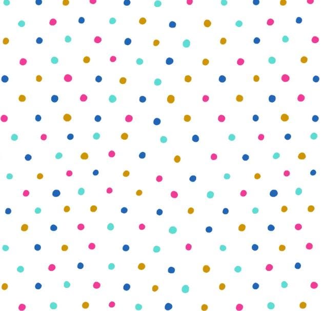 Dots in White from the Springtime Tea Collection by Cynthia Frenette for P&B Textiles BY THE YARD  - 100% Cotton
