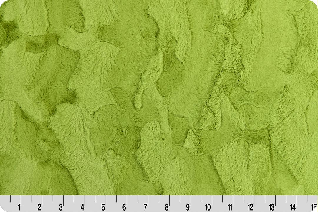 Luxe Cuddle Hide in Mean Green MINKY Fabric From Shannon Fabrics - matches the Grinch