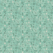 Bandana in Teal from the Desert Sunrise Collection from Figo Fabrics BY THE YARD - 100% Cotton