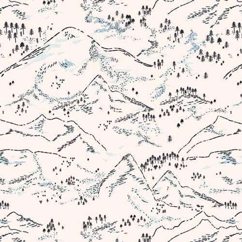 Arctic Winterscape from the Arctic Tale Capsule by Art Gallery Fabrics Studio - 100% Cotton