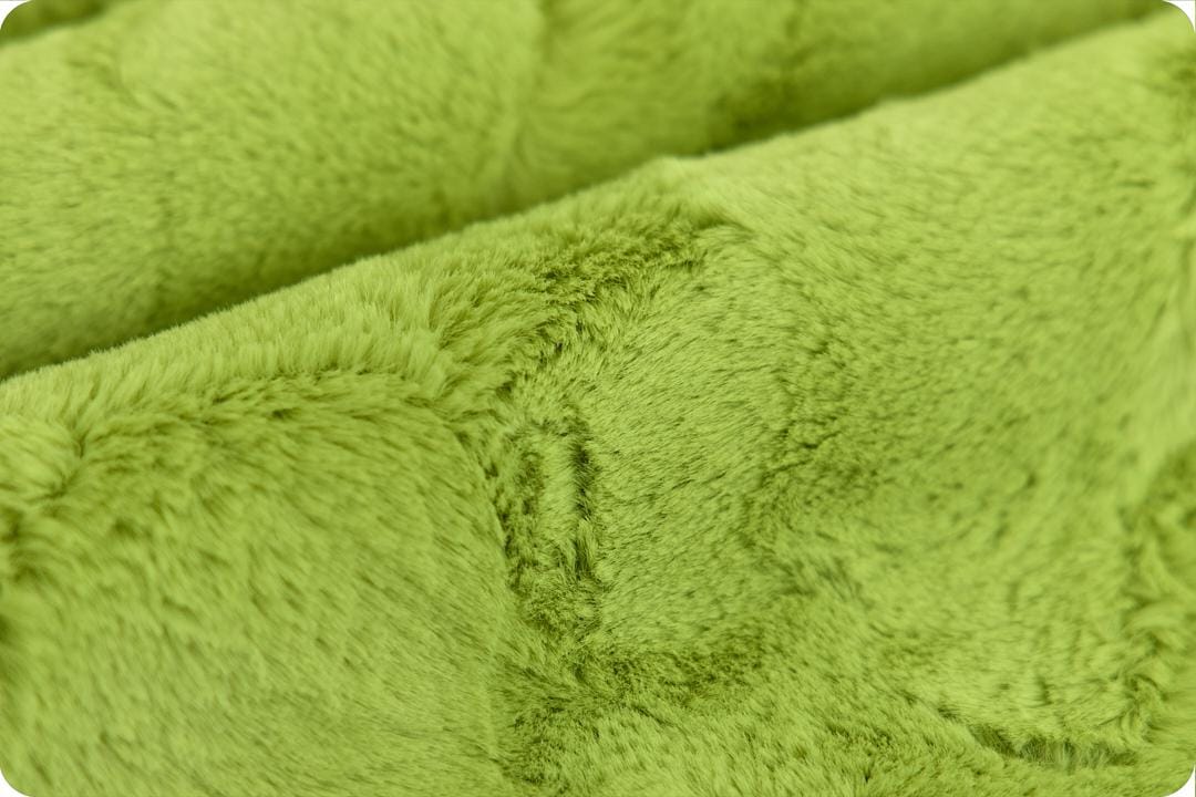 Luxe Cuddle Hide in Mean Green MINKY Fabric From Shannon Fabrics - matches the Grinch