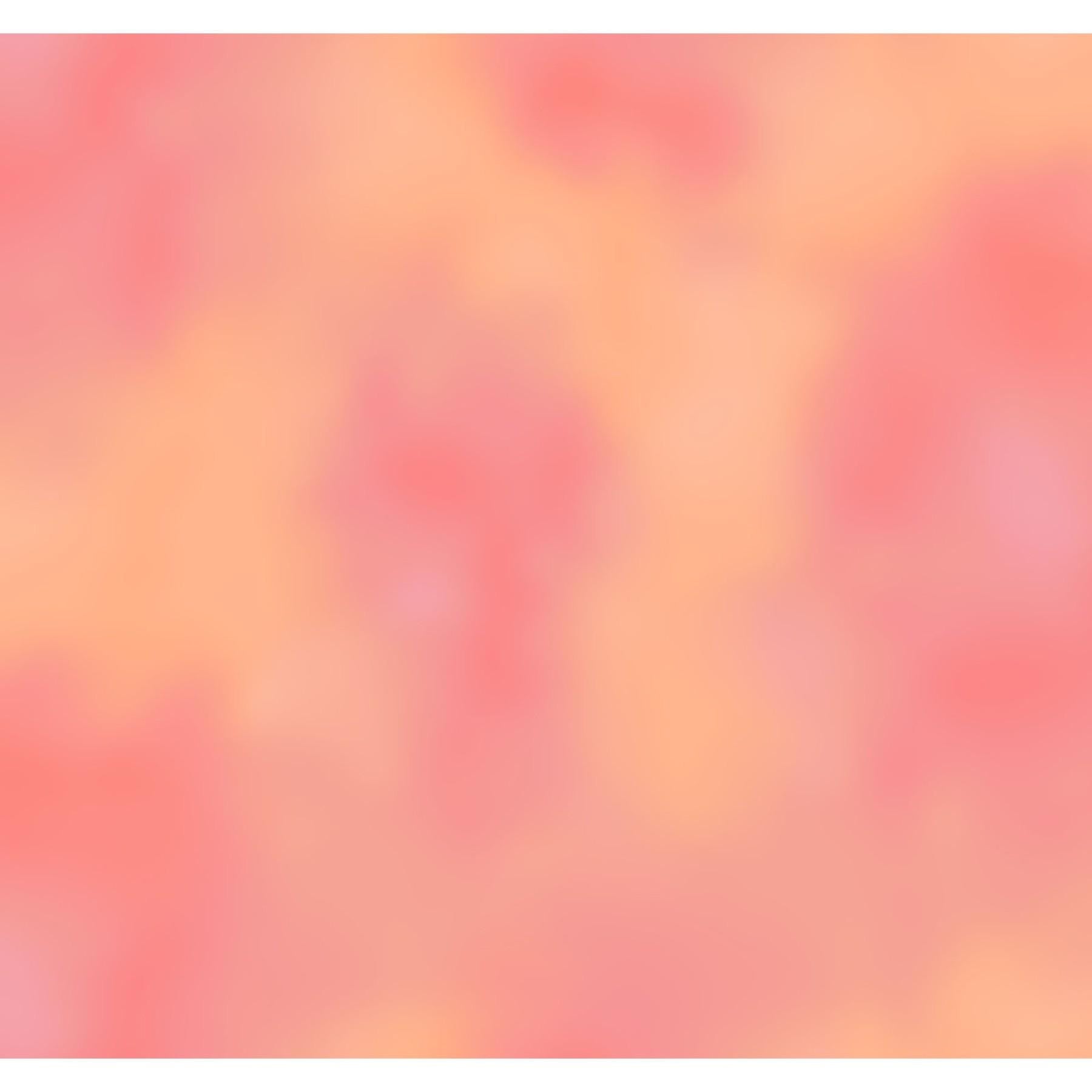Colorful Cloud in Pink/Orange from the Painted Petals Collection from P&B Textiles BY THE YARD - 100% Cotton Fabric