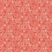 Bandana in Red from the Desert Sunrise Collection from Figo Fabrics BY THE YARD - 100% Cotton